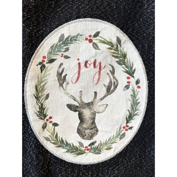 Holiday "Joy" Reindeer Hand/Dish Towel - NWT - Picture 2 of 3